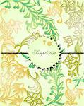 Classical background with a flower pattern. Vector illustration