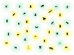 stars with bugs - vector