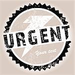 Grunge stamp with Urgent