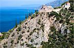 Orthodox Sacred George's monastery, Sacred mountain Athos, Halkidiki, Greece