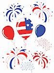Independence day,balloons and