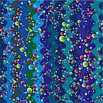 Colorful bubbles seamless pattern. Vector abstract repeat background.