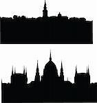 city panoramic collection - vector