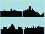 city panorama collection - vector