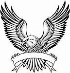 Eagle with emblem
