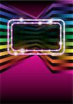 Abstract Background - Glowing Frame on Multicolor Background