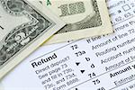 Money refunded on the United States tax return