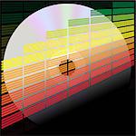 Party Background - Cd and Multicolor Spectral Equalizer