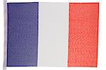 French flag against a white background
