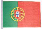 Portuguese flag against a white background