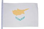 Cypriot flag against a white background