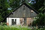 Old left house in countryside necountrysider forest