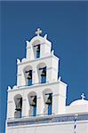 Bell tower, Orthodox Church in  Oia, Santorini