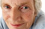 Portrait of senior woman smiling at the camera