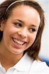 Portrait Of Teenage Girl Smiling