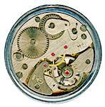 watchwork  mechanism of  clock