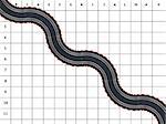 An image of toy slot car racing track and cars