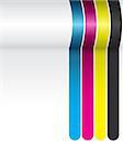 Vector - CMYK Colorful Stripes Background