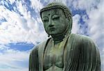 The statue of Amida Buddha at Kotoku-in in Kamakura, Japan survived a 15th Century tsunami which destroyed the outer temple building.