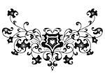 Illustration of abstract ornament in black color