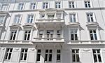 A white balcony on a house in copenhagen