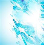 Delicate blue abstract background for stylish business flyer or corporate promotional posters.
