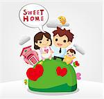 sweet home, family card