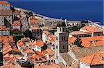 Dubrovnik old town, high angle view