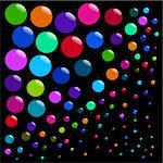 background with bubbles - vector