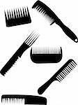 collection of comb - vector