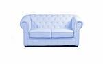 blue sofa isolated on a white background