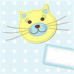 Template greeting card, vector illustration, eps10