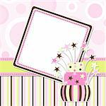 Template greeting card, vector illustration, eps10