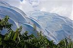 Detail of the biomes at the Eden Project in Cornwall