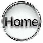 home icon grey, isolated on white background