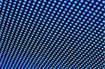 LED pixels in a video display matrix consisting of SMD leds. Shallow depth of field.