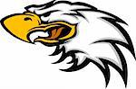 Graphic Mascot Image of an Eagle Head