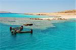 turquoise blue water with coral reef in Red sea, Egypt