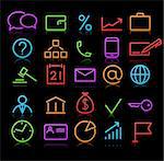 Vector set of original business icons