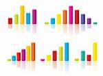 Colourful graph concepts in editable vector format.