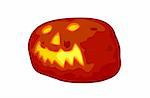 halloween pumpkin isolated on the white background