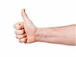 An image of a male thumb up
