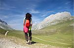 Picos de Europa mountains next to Fuente De village Cantabria Spain