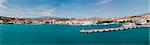 Panoramic view of old Croatian town Split