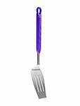 Stainless steel Kitchen spatula isolated against white