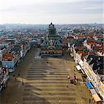 The picturesque marketsquare in Delft, the Netherlands