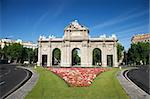 Puerta de Alcala monument at Madrid Spain