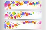 Set of colorful vector banners