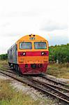 Train at Bangsue station in Bangkok, Thailand