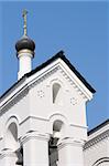 The belfry of russian orthodoxy church, Turchaninov str., Moscow, Russia
